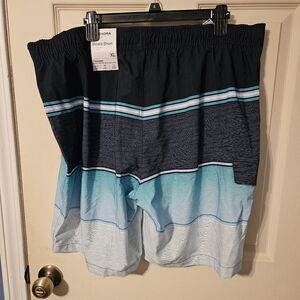 Blue and Black Board Shorts
